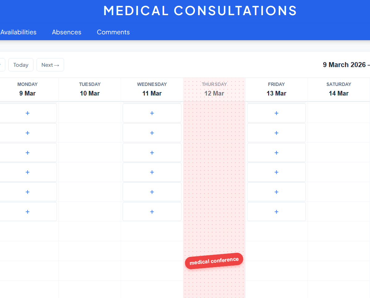 medical consultations